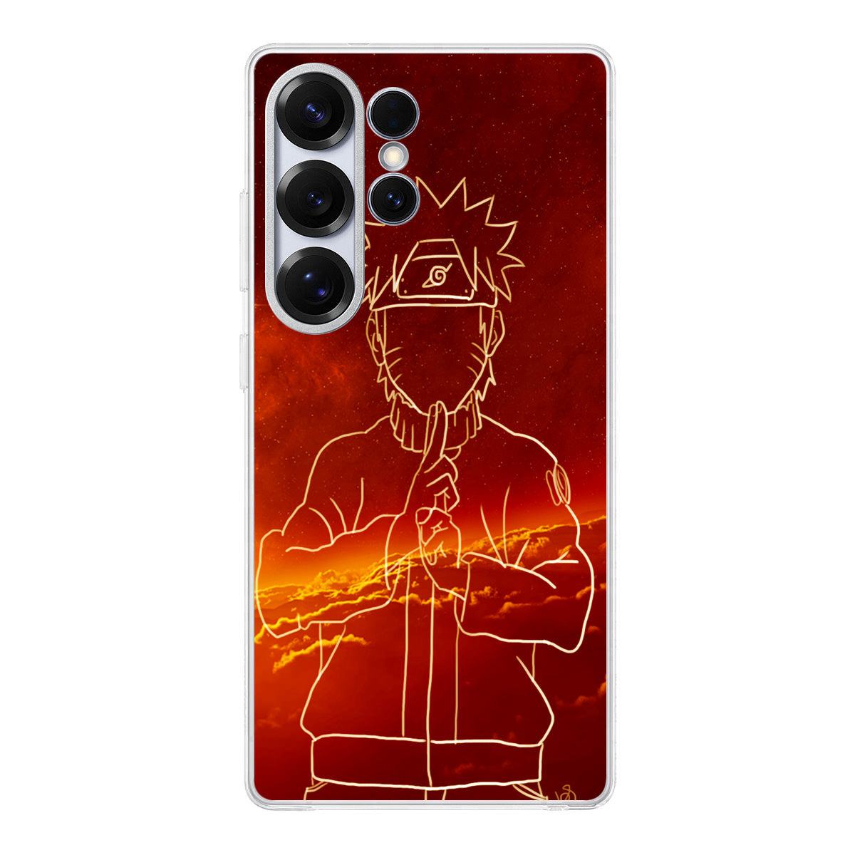 Uzumaki Naruto Outlline Samsung Galaxy S25 Ultra Case