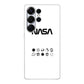 NASA Minimalist White Samsung Galaxy S25 Ultra Case