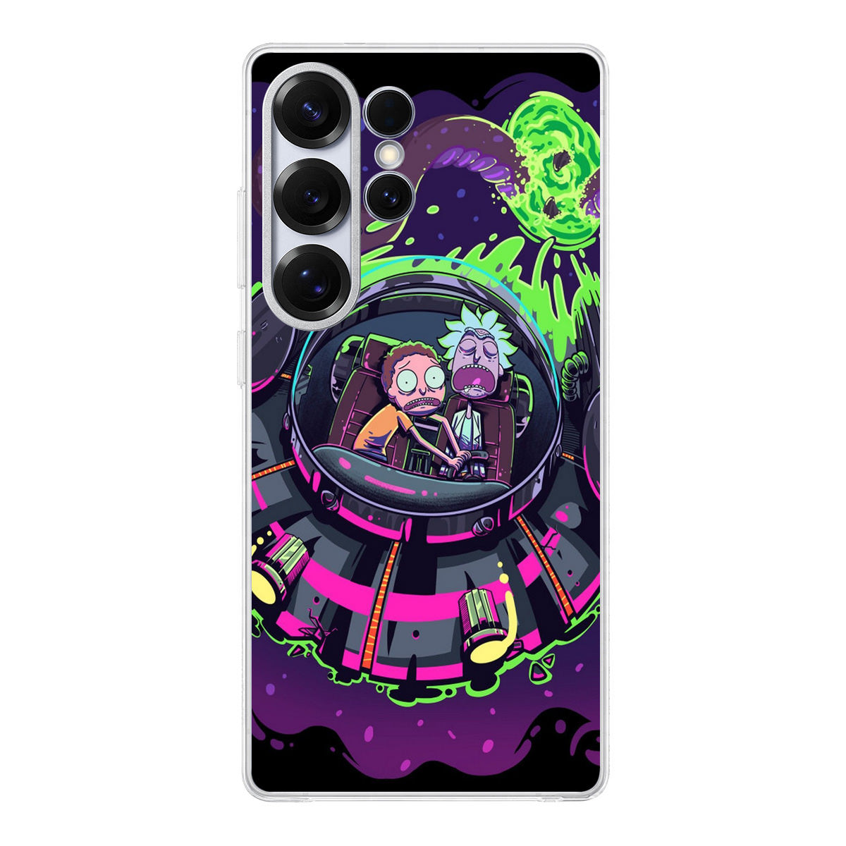 Rick And Morty Spaceship Samsung Galaxy S25 Ultra Case