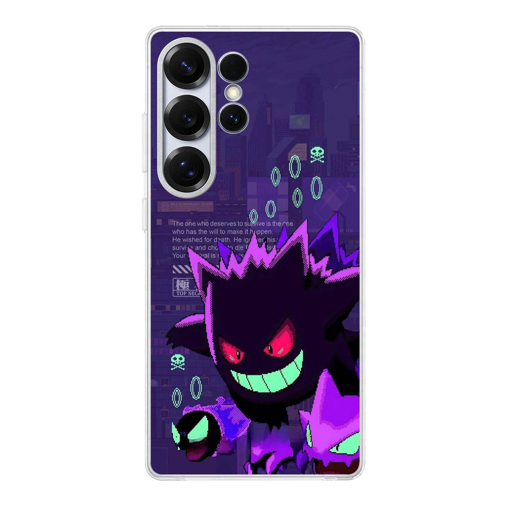 Gengar Pixel Art Samsung Galaxy S25 Ultra Case