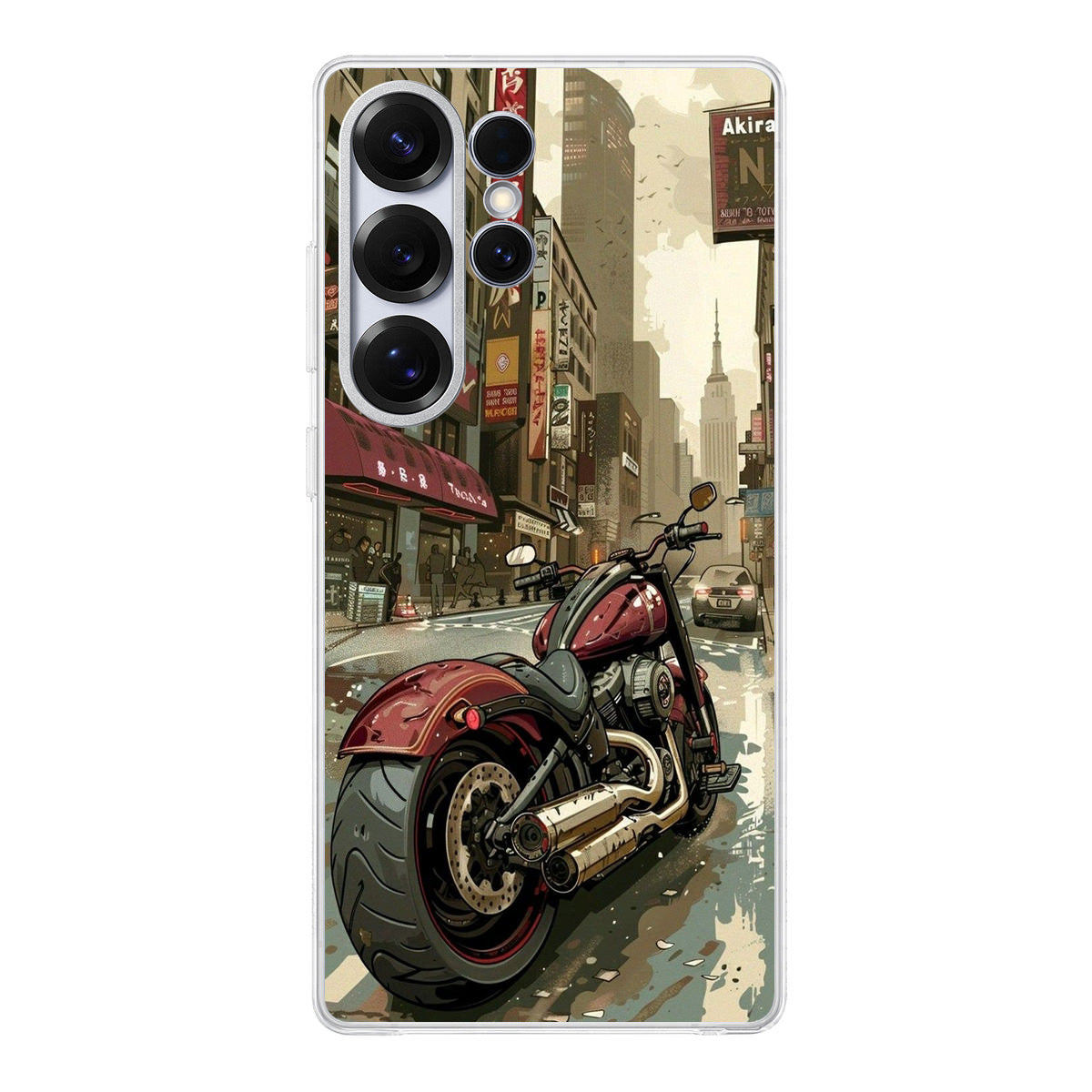 Motorcycle In Tokyo Streets Samsung Galaxy S25 Ultra Case