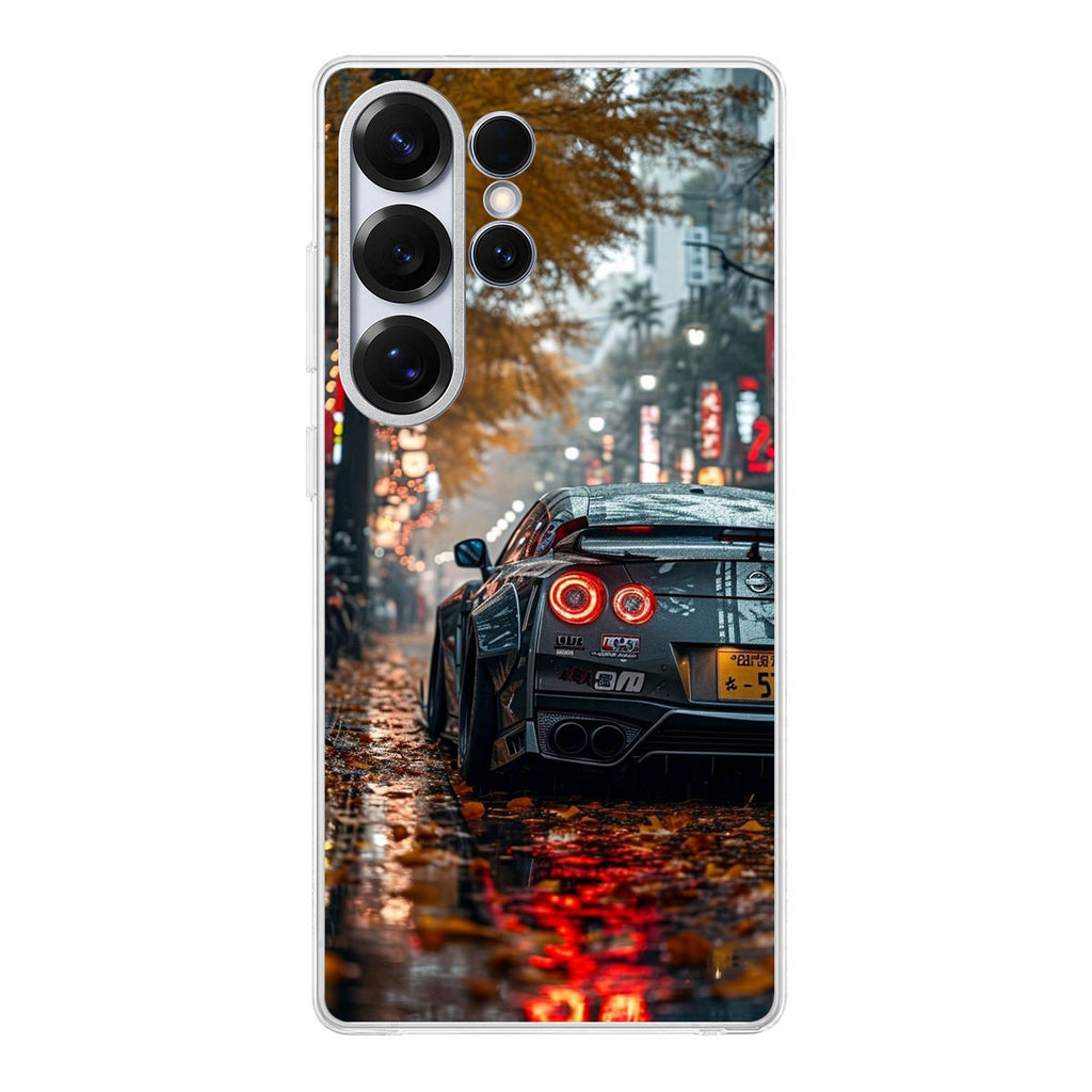 Neon Drift Autumn Streets Samsung Galaxy S25 Ultra Case