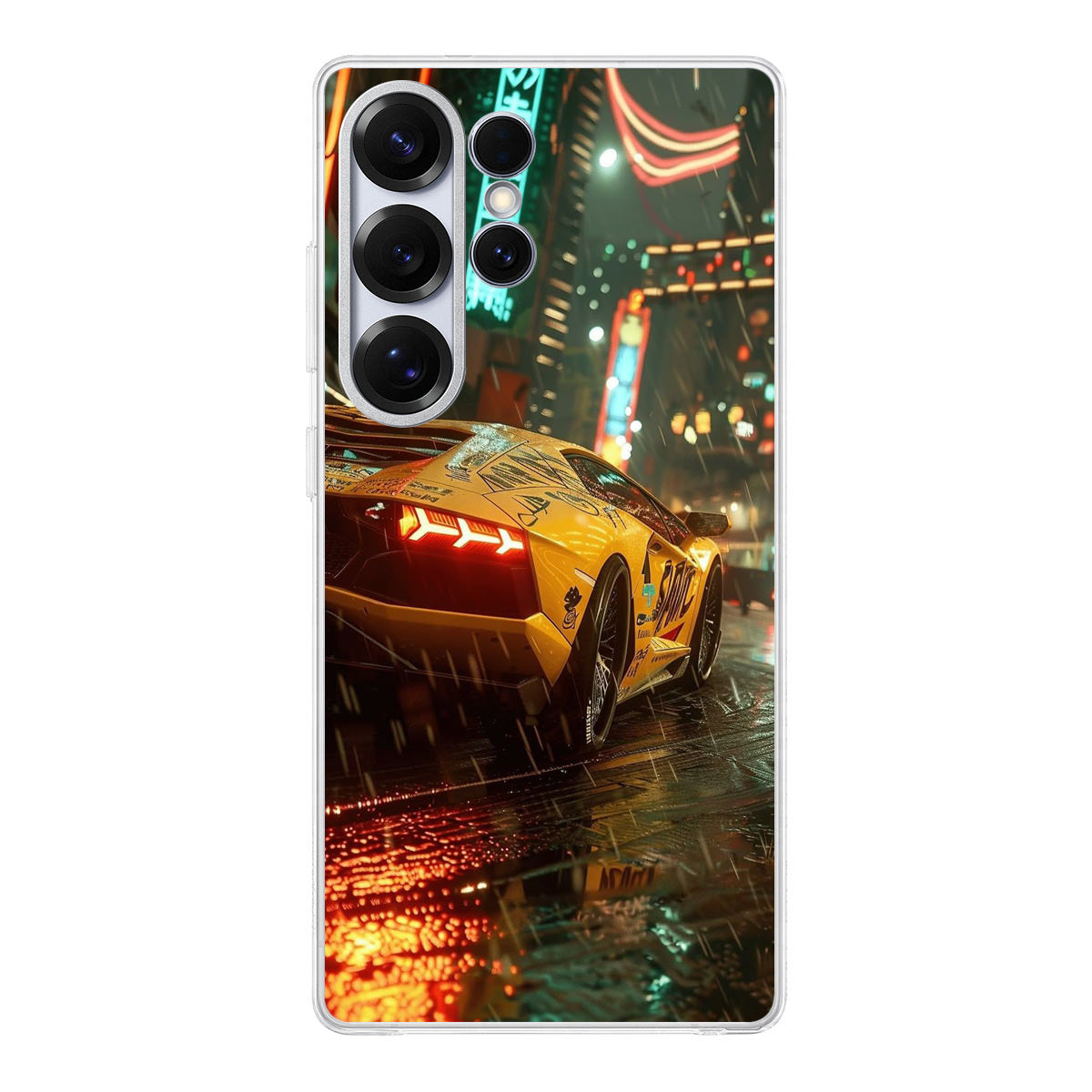 Night Drift Thunder Neon Streets Samsung Galaxy S25 Ultra Case