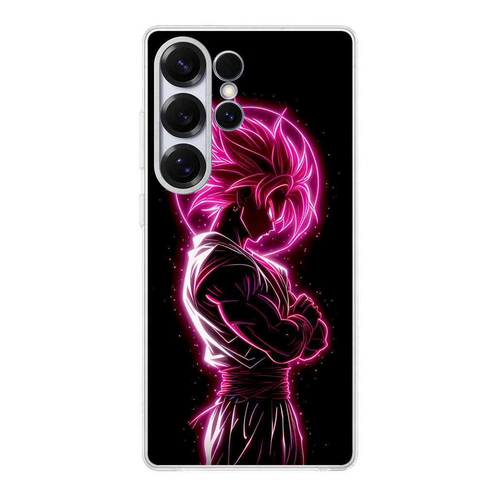 Pink Radiant Saiyan Samsung Galaxy S25 Ultra Case