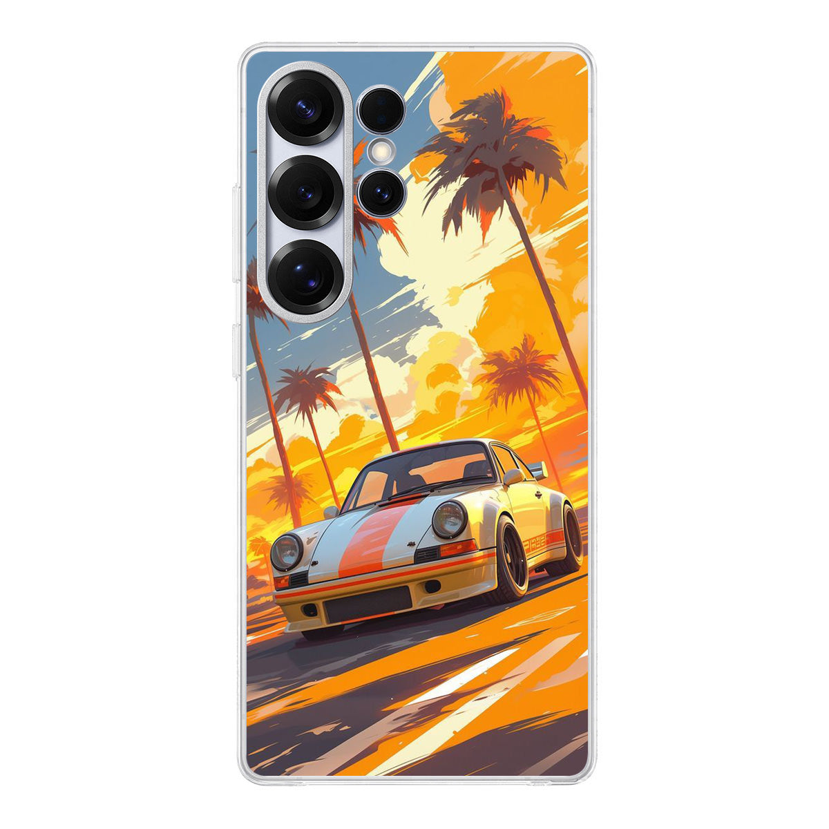 Turbo Dreams in Neon Palms Samsung Galaxy S25 Ultra Case