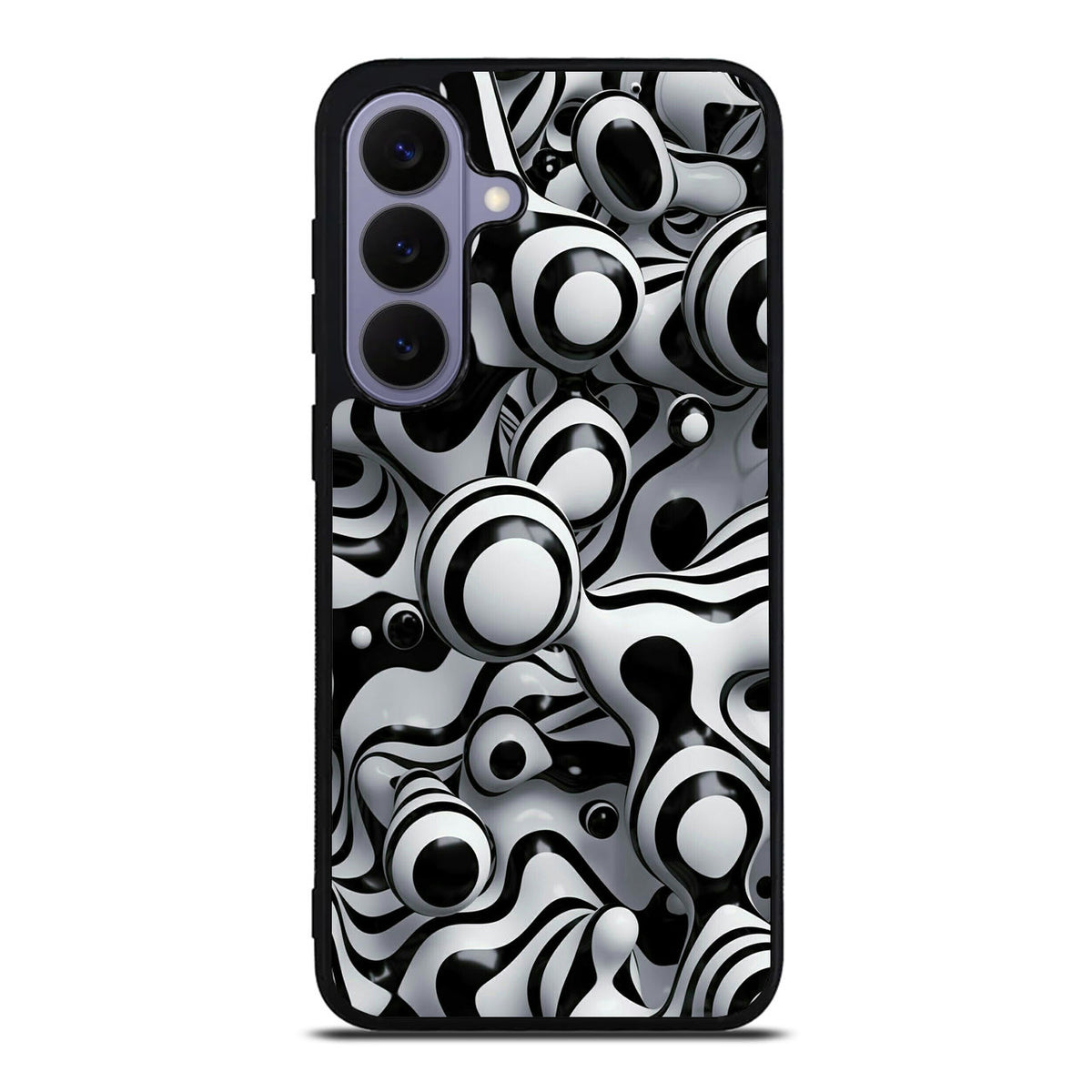 Abstract Art Black White Samsung Galaxy S26 FE Case