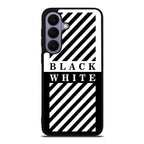 Black White Stripes Samsung Galaxy S26 FE Case