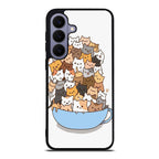 Cats on A Bowl Samsung Galaxy S26 FE Case