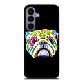 Colorful Bulldog Art Samsung Galaxy S26 FE Case