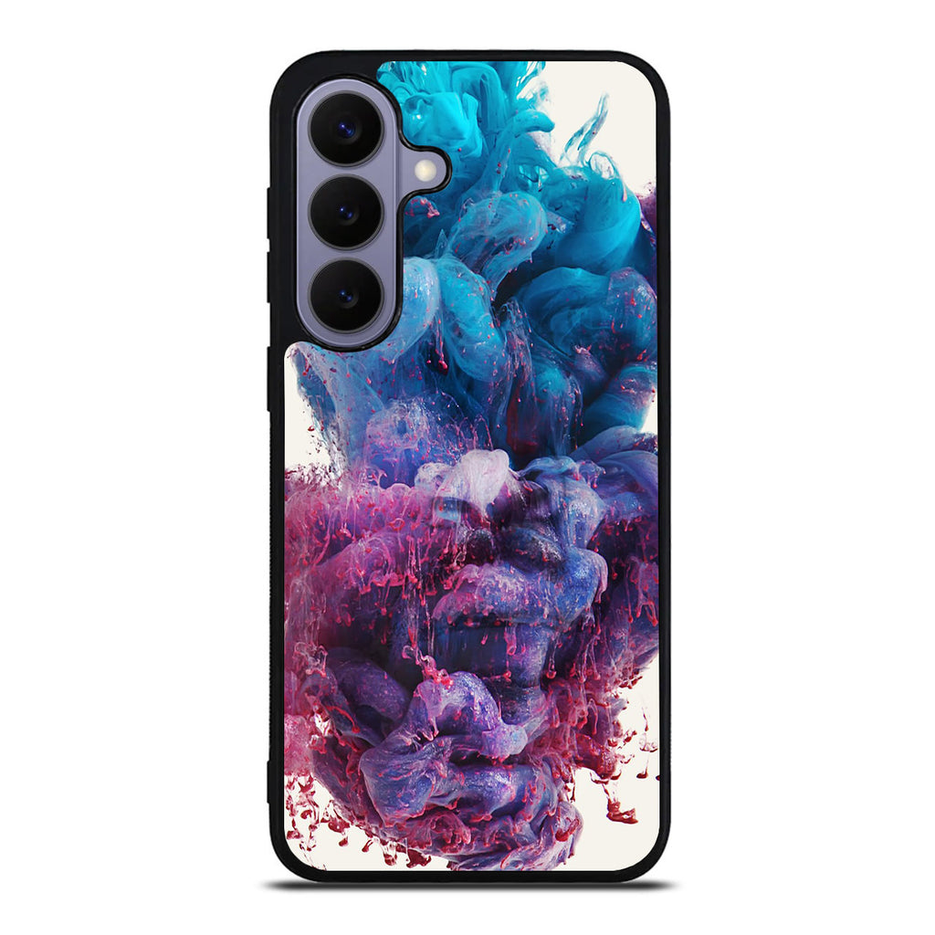 Colorful Dust Art on White Samsung Galaxy S26 FE Case