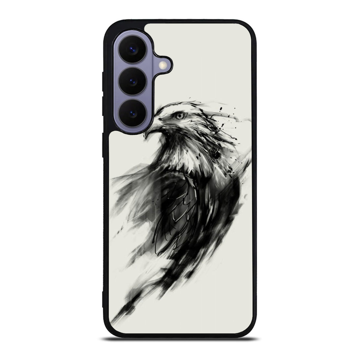 Eagle Art Black Ink Samsung Galaxy S26 FE Case