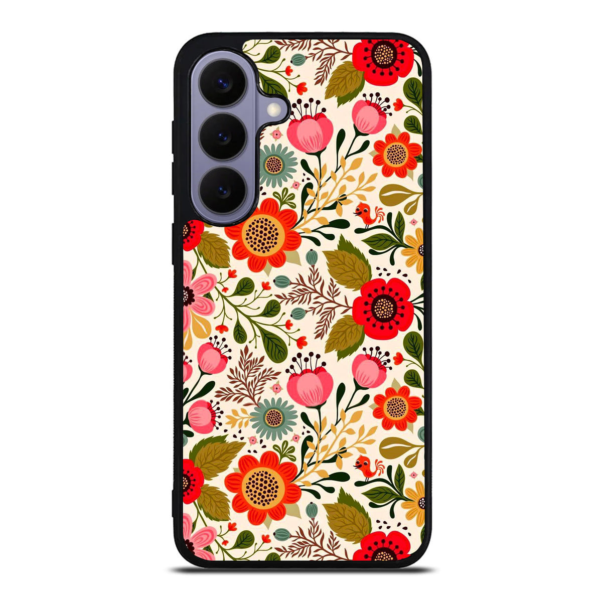 Hello Spring Pattern Samsung Galaxy S26 FE Case