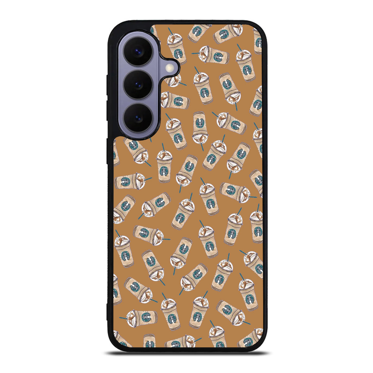 Iced Cappuccinos Lover Pattern Samsung Galaxy S26 FE Case