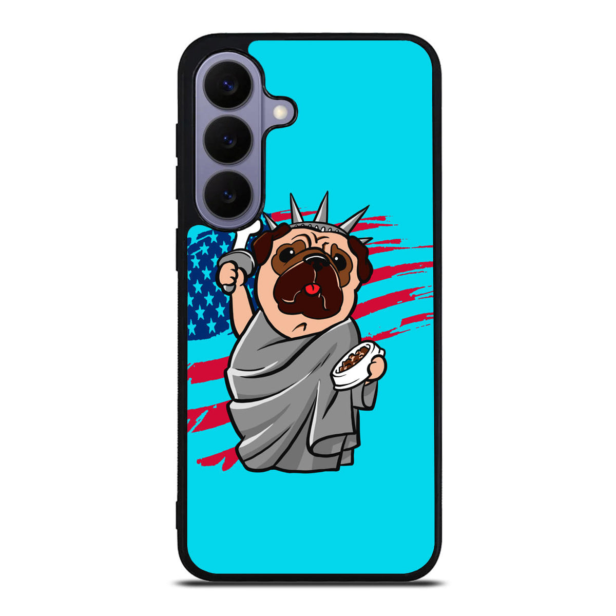 Independence Day Pug Samsung Galaxy S26 FE Case