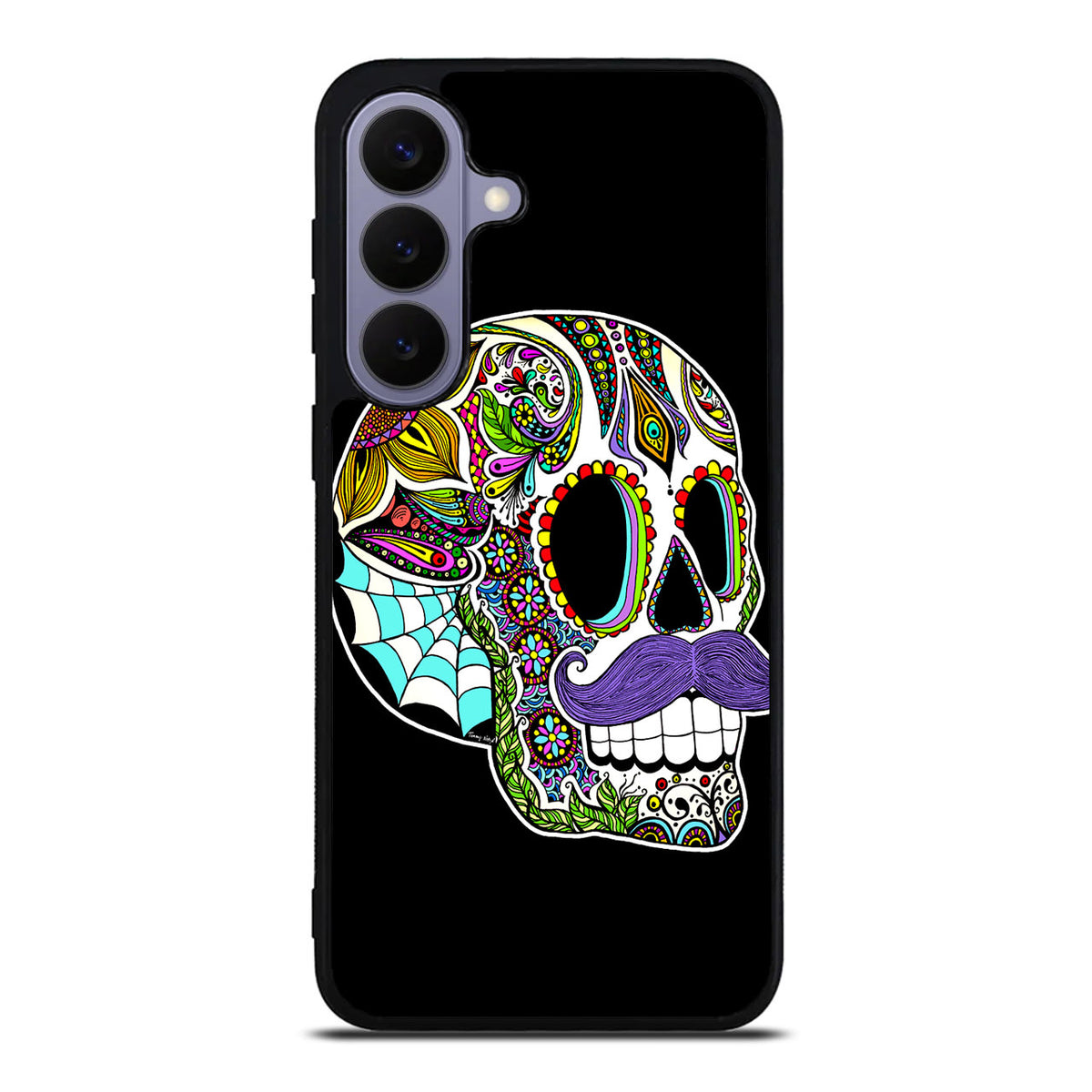 Mustache Sugar Skull Samsung Galaxy S26 FE Case