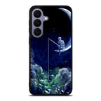 Tardis Walking To The Moon Samsung Galaxy S26 FE Case