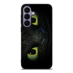 Toothless Dragon Eyes Close Up Samsung Galaxy S26 FE Case