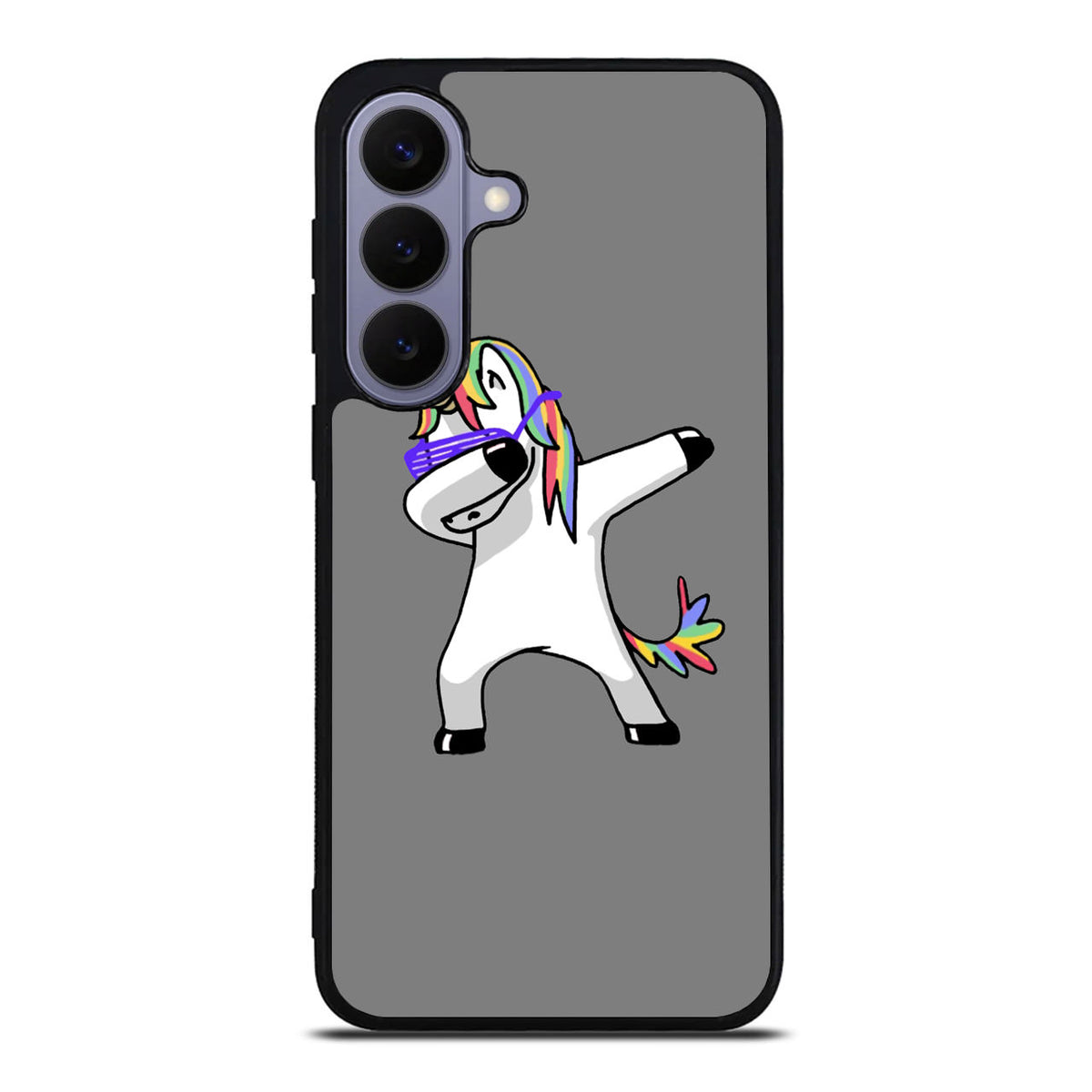 Unicorn Dabbing Grey Samsung Galaxy S26 FE Case