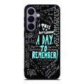 A Day To Remember Quote Samsung Galaxy S26 / S26 Plus Case