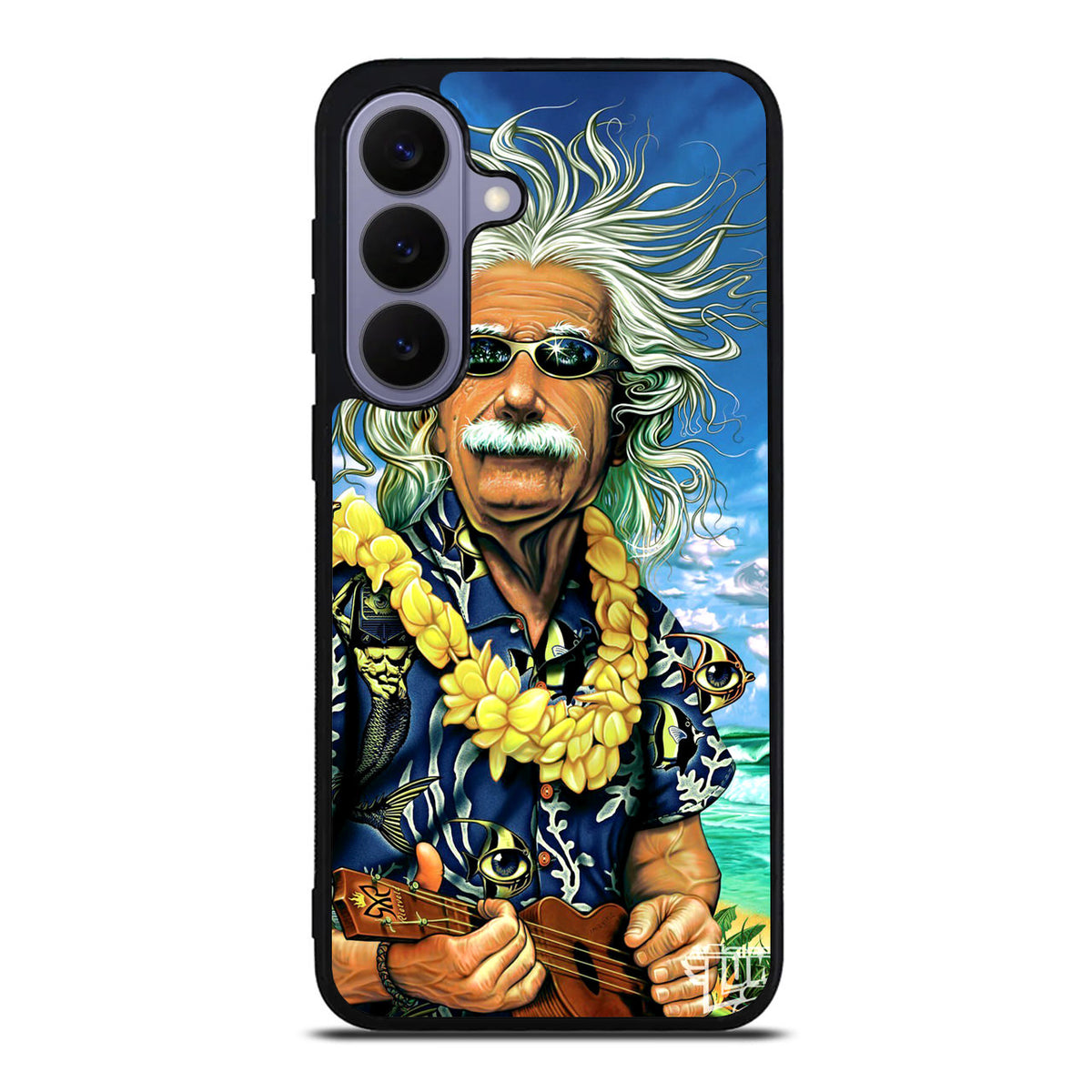 Albert Enstein On Vacation Samsung Galaxy S26 FE Case