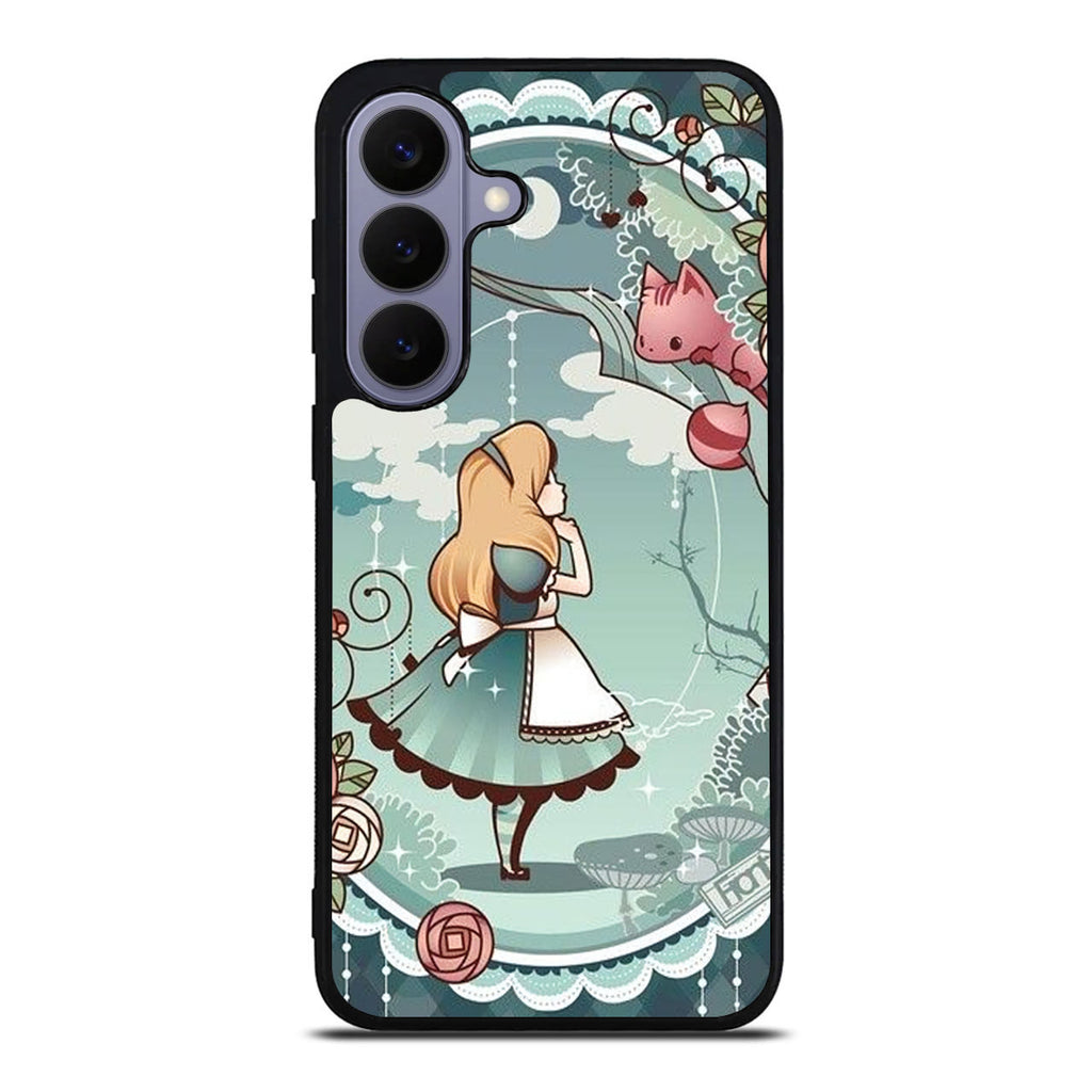 Alice And Cheshire Cat Poster Samsung Galaxy S26 FE Case