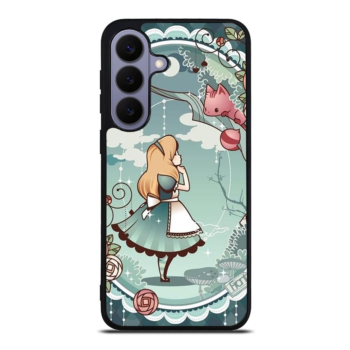 Alice And Cheshire Cat Poster Samsung Galaxy S26 FE Case