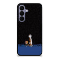 Calvin and Hobbes Space Samsung Galaxy S26 FE Case