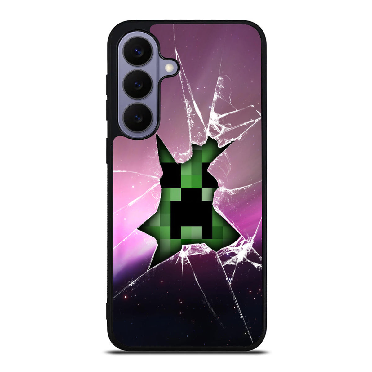 Creeper Glass Broken Violet Samsung Galaxy S26 FE Case