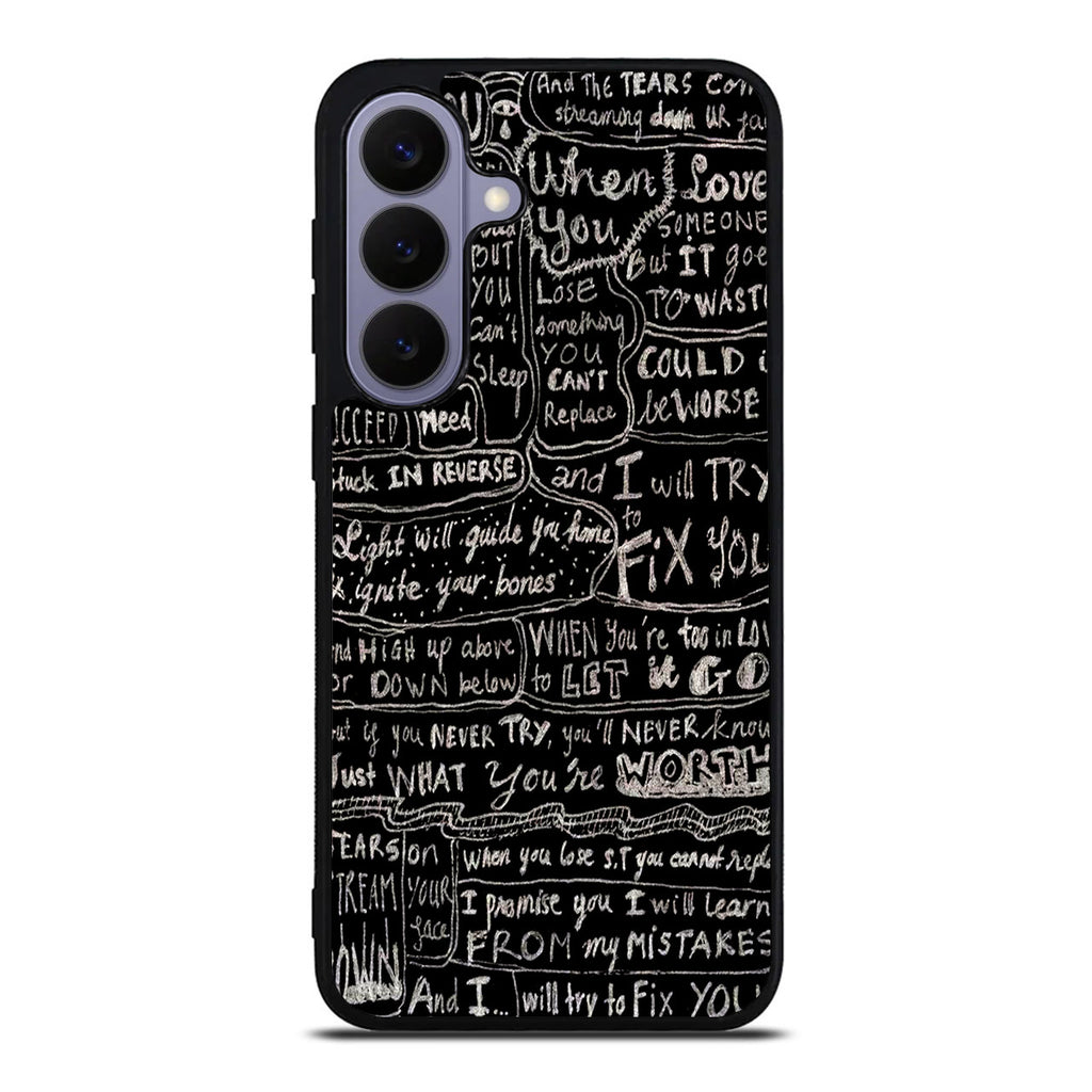 Fix You Lyrics Samsung Galaxy S26 FE Case