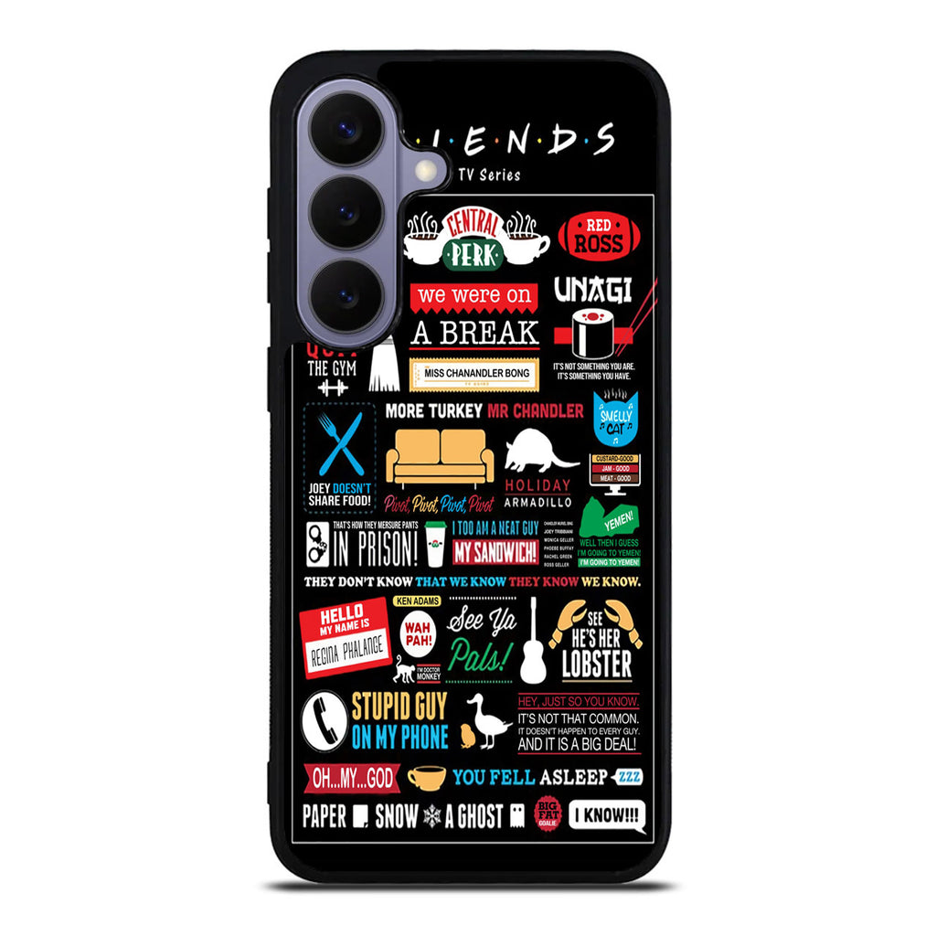 Friends TV Show Quotes Poster Samsung Galaxy S26 / S26 Plus Case