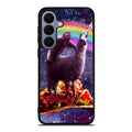 LLama And Sloth On Space Samsung Galaxy S26 FE Case