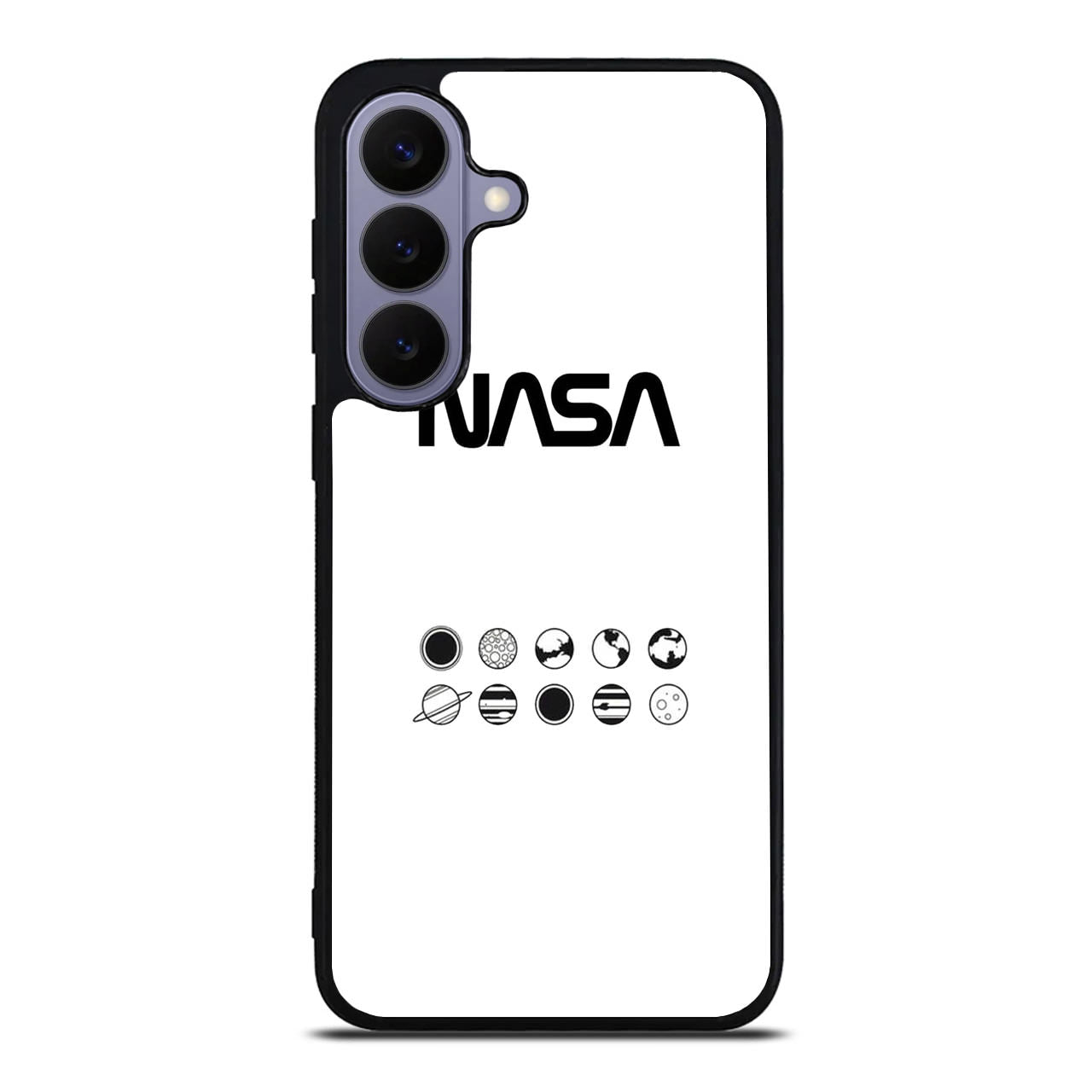 NASA Minimalist White Samsung Galaxy S26 / S26 Plus Case