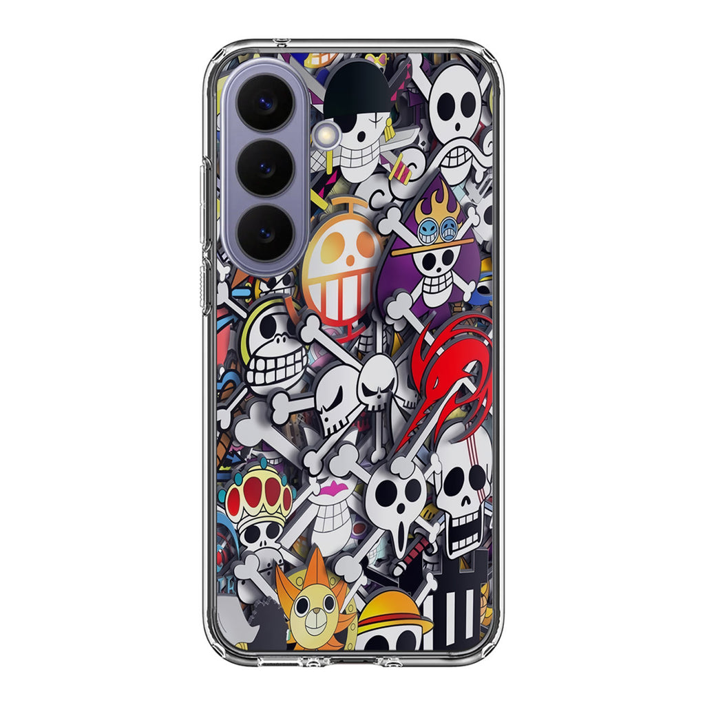 All Pirate Symbols One Piece Samsung Galaxy S26 / S26 Plus Case