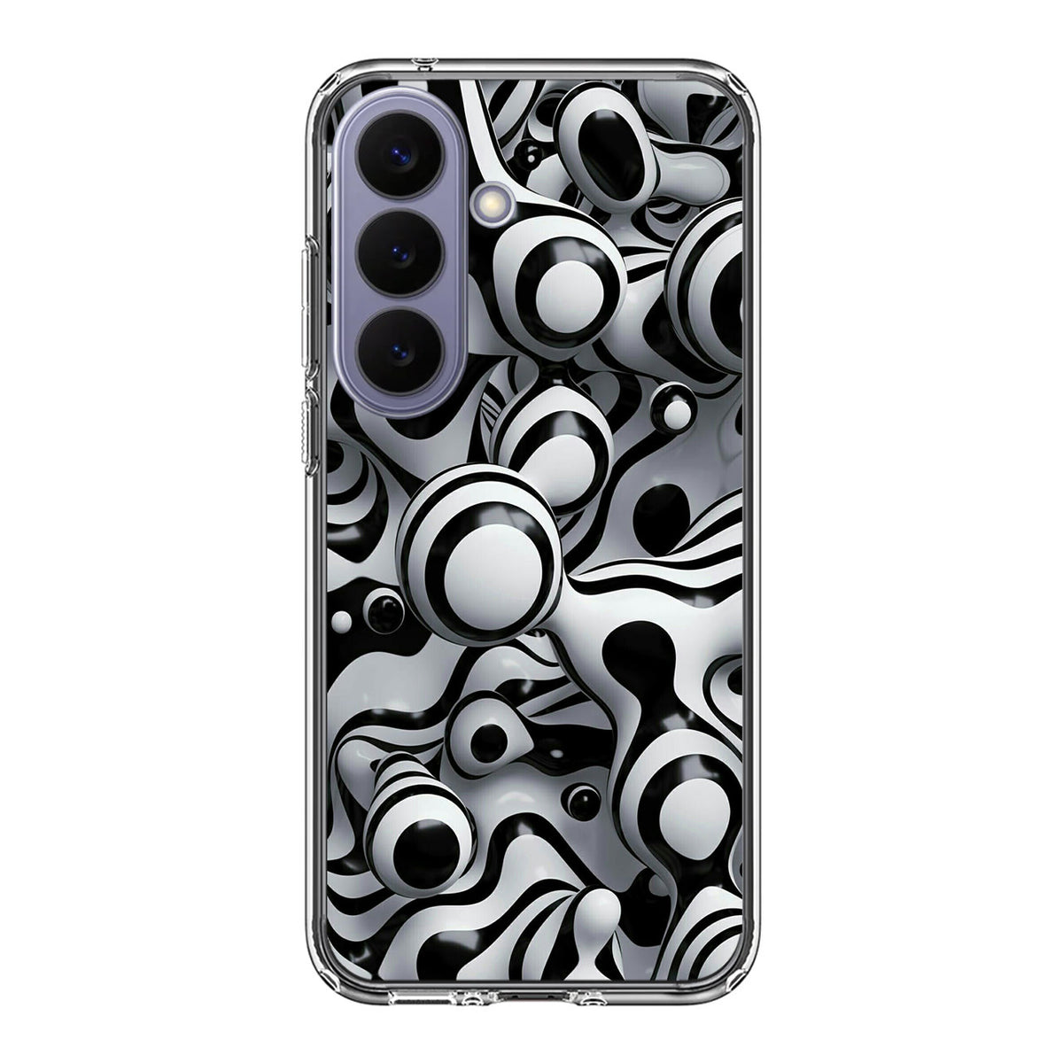 Abstract Art Black White Samsung Galaxy S26 FE Case