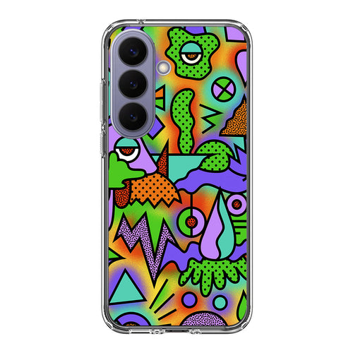 Abstract Colorful Doodle Art Samsung Galaxy S26 / S26 Plus Case