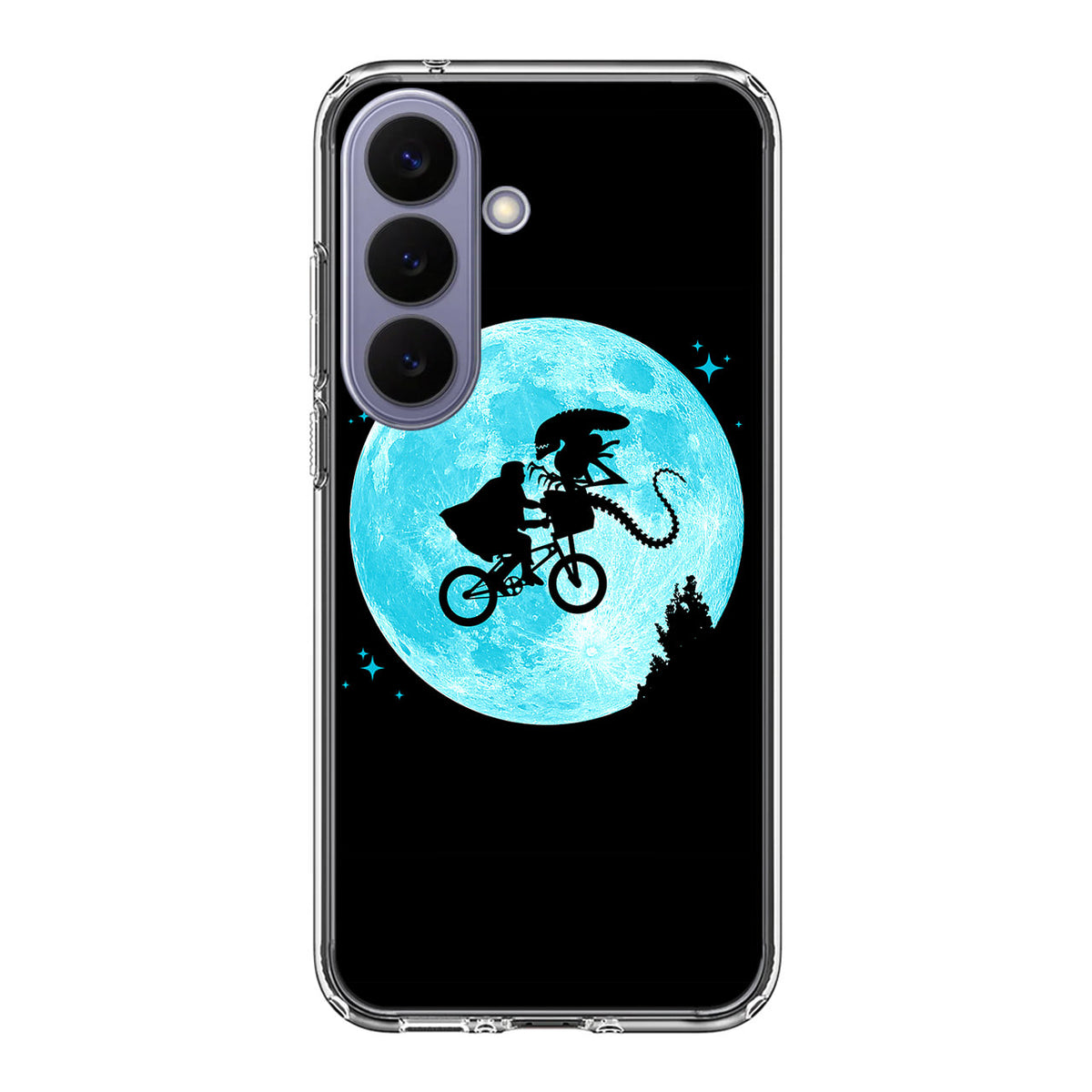 Alien Bike to the Moon Samsung Galaxy S26 FE Case