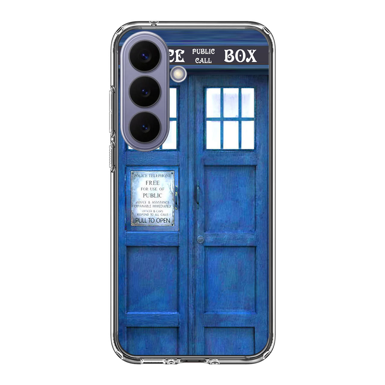 Blue Police Call Box Samsung Galaxy S26 / S26 Plus Case