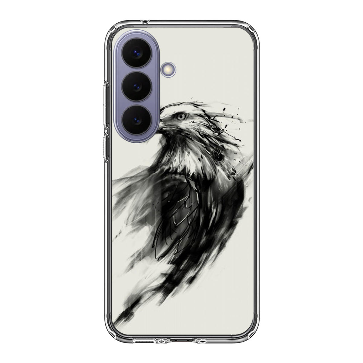 Eagle Art Black Ink Samsung Galaxy S26 FE Case