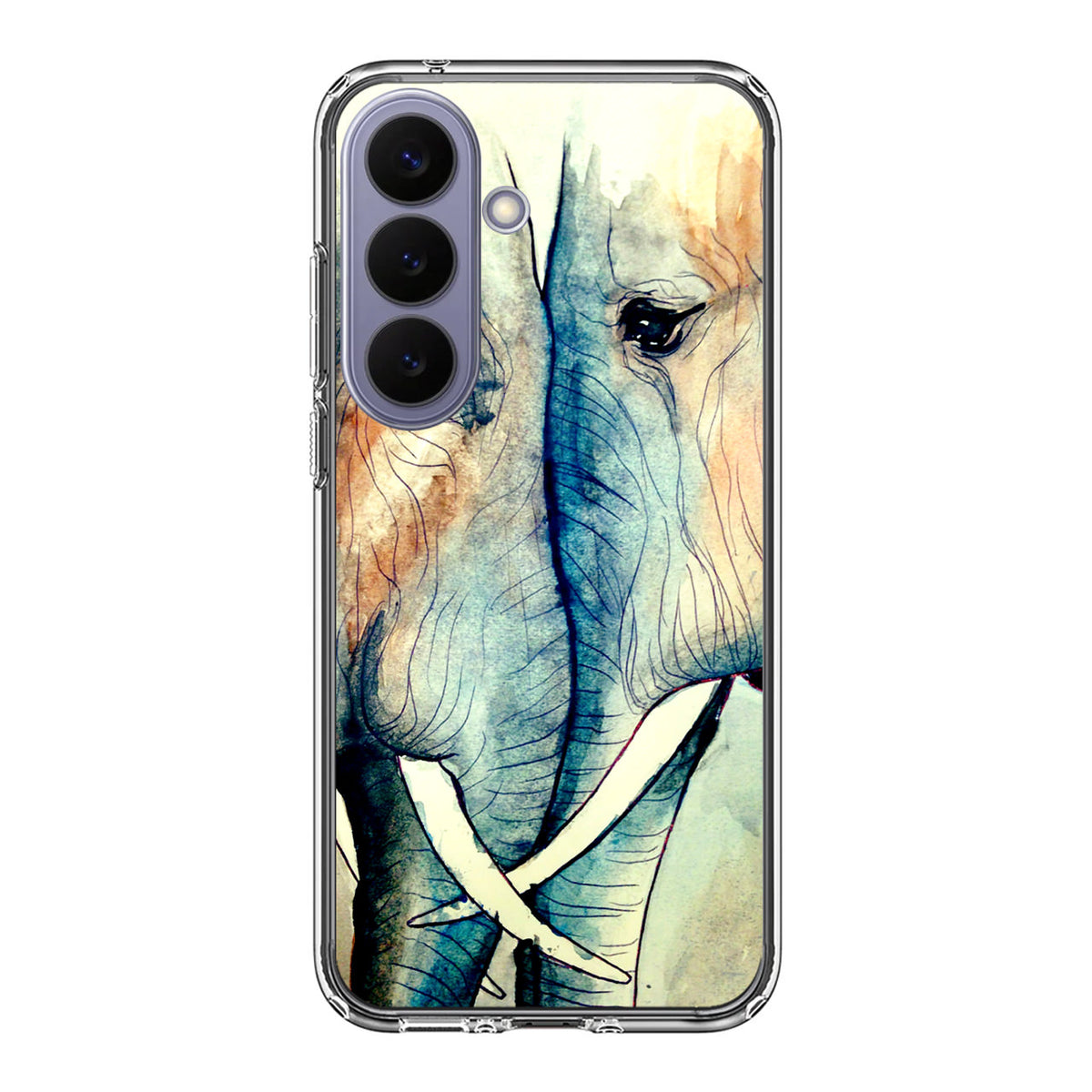Elephants Sadness Samsung Galaxy S26 FE Case