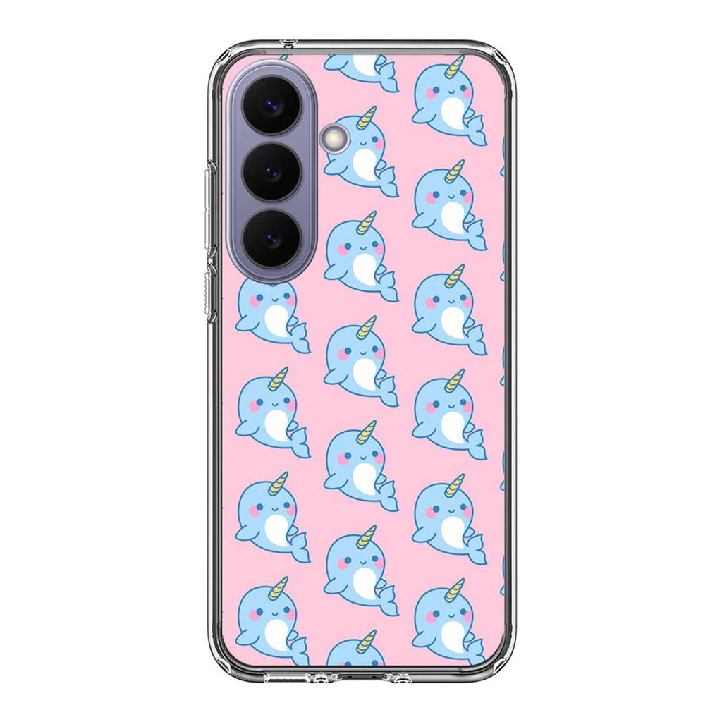 Horned Whales Pattern Samsung Galaxy S26 / S26 Plus Case