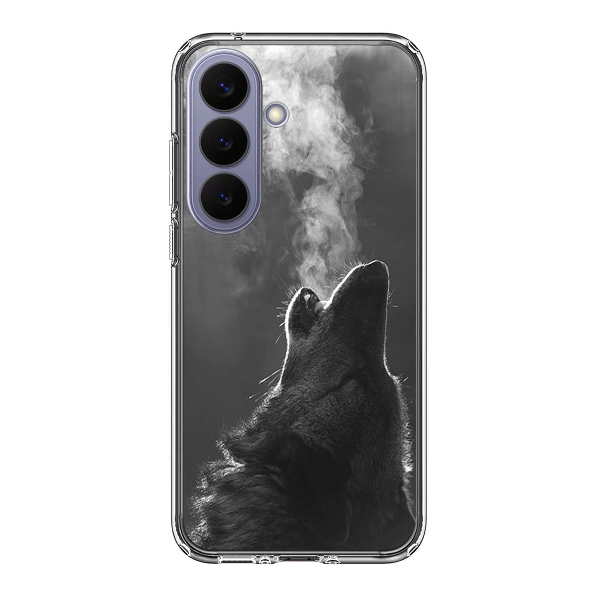 Howling Wolves Black and White Samsung Galaxy S26 FE Case