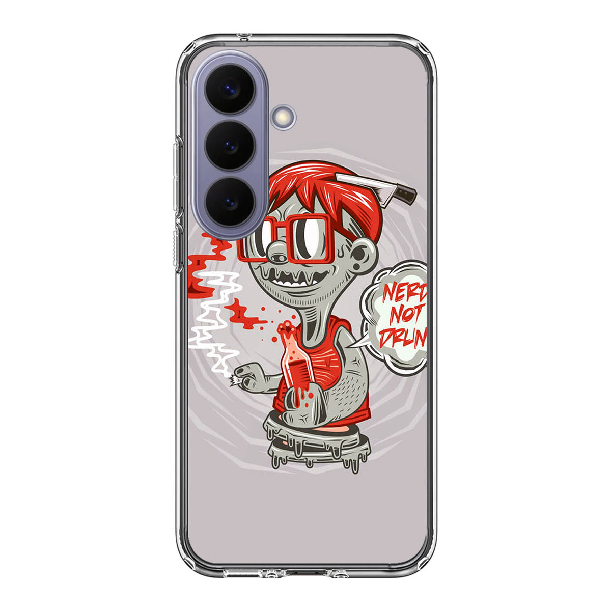 Nerd Not Drunk Zombie Samsung Galaxy S26 FE Case