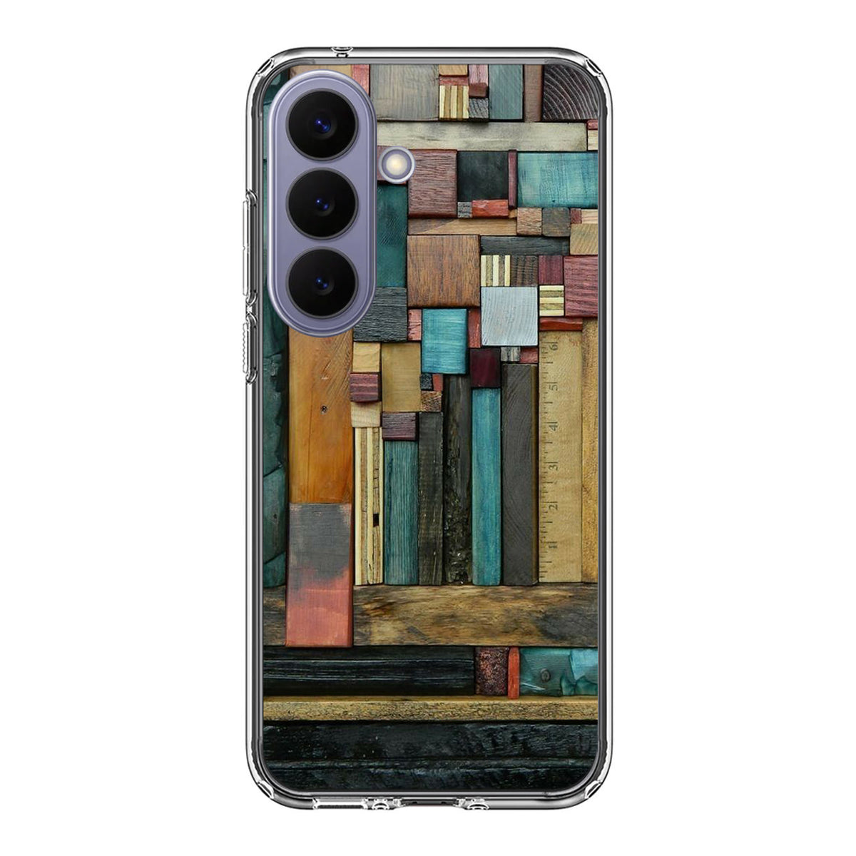 Painted Abstract Wood Sculptures Samsung Galaxy S26 FE Case