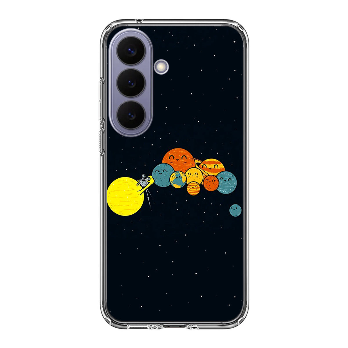 Planet Cute Illustration Samsung Galaxy S26 FE Case