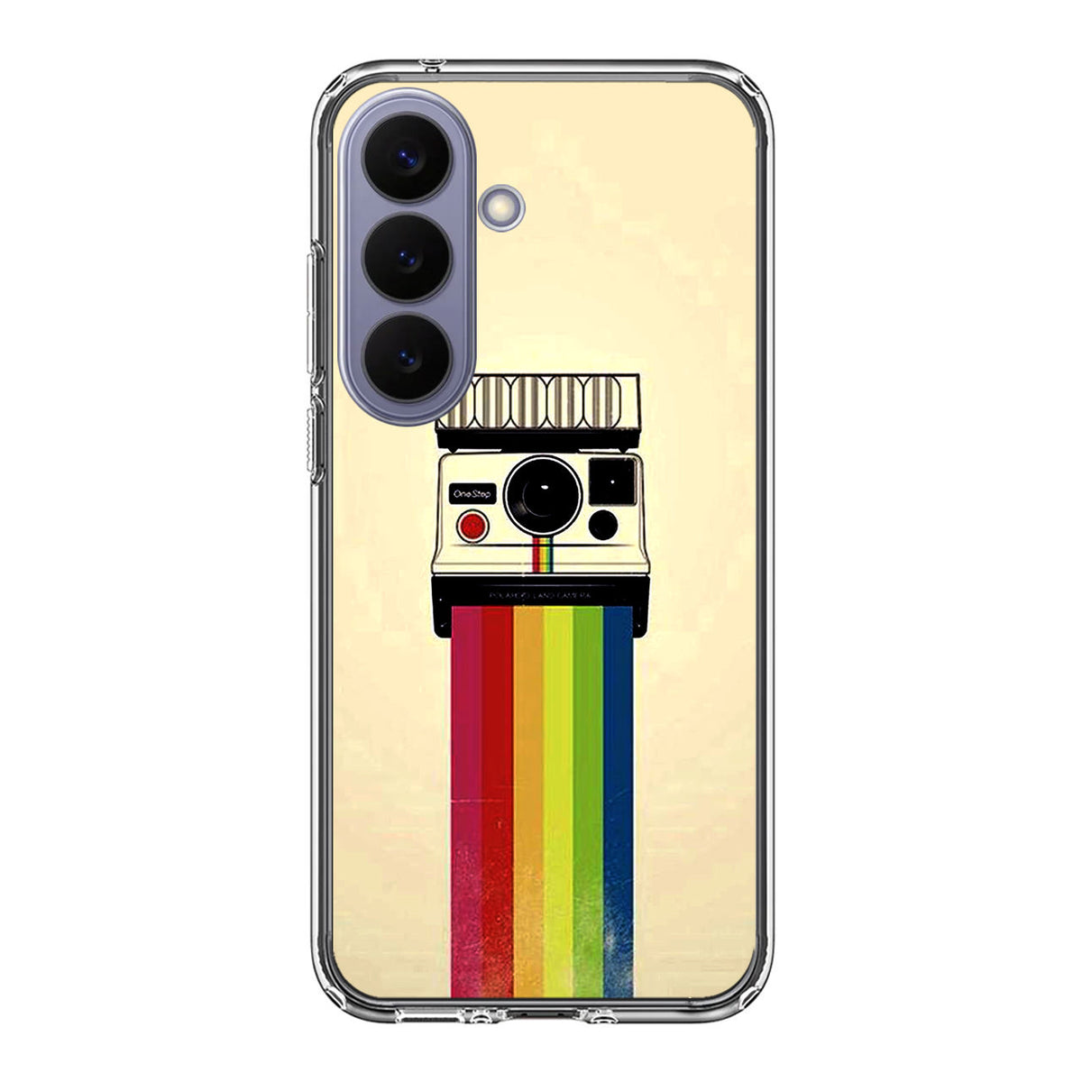 Polaroid Camera Colorful Rainbow Samsung Galaxy S26 FE Case