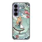 Alice And Cheshire Cat Poster Samsung Galaxy S26 / S26 Plus Case