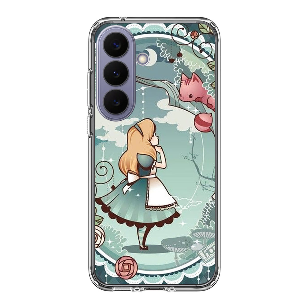 Alice And Cheshire Cat Poster Samsung Galaxy S26 FE Case