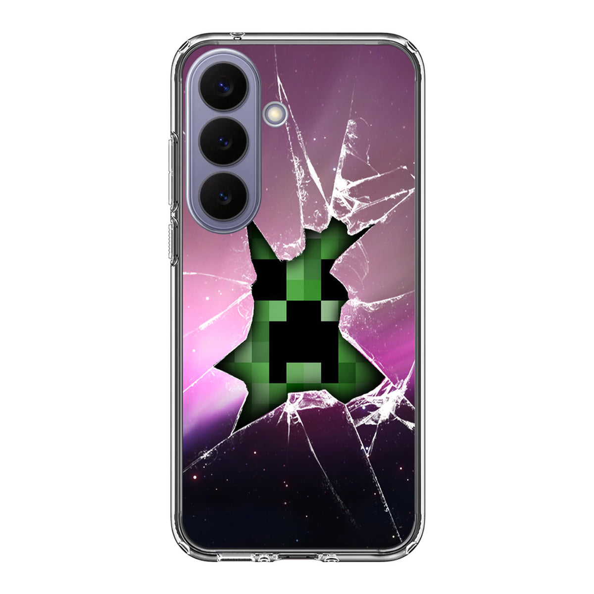 Creeper Glass Broken Violet Samsung Galaxy S26 FE Case