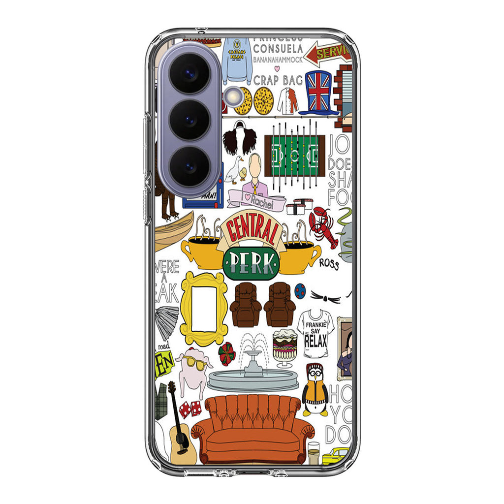 Friends TV Show Central Perk Sticker Samsung Galaxy S26 / S26 Plus Case