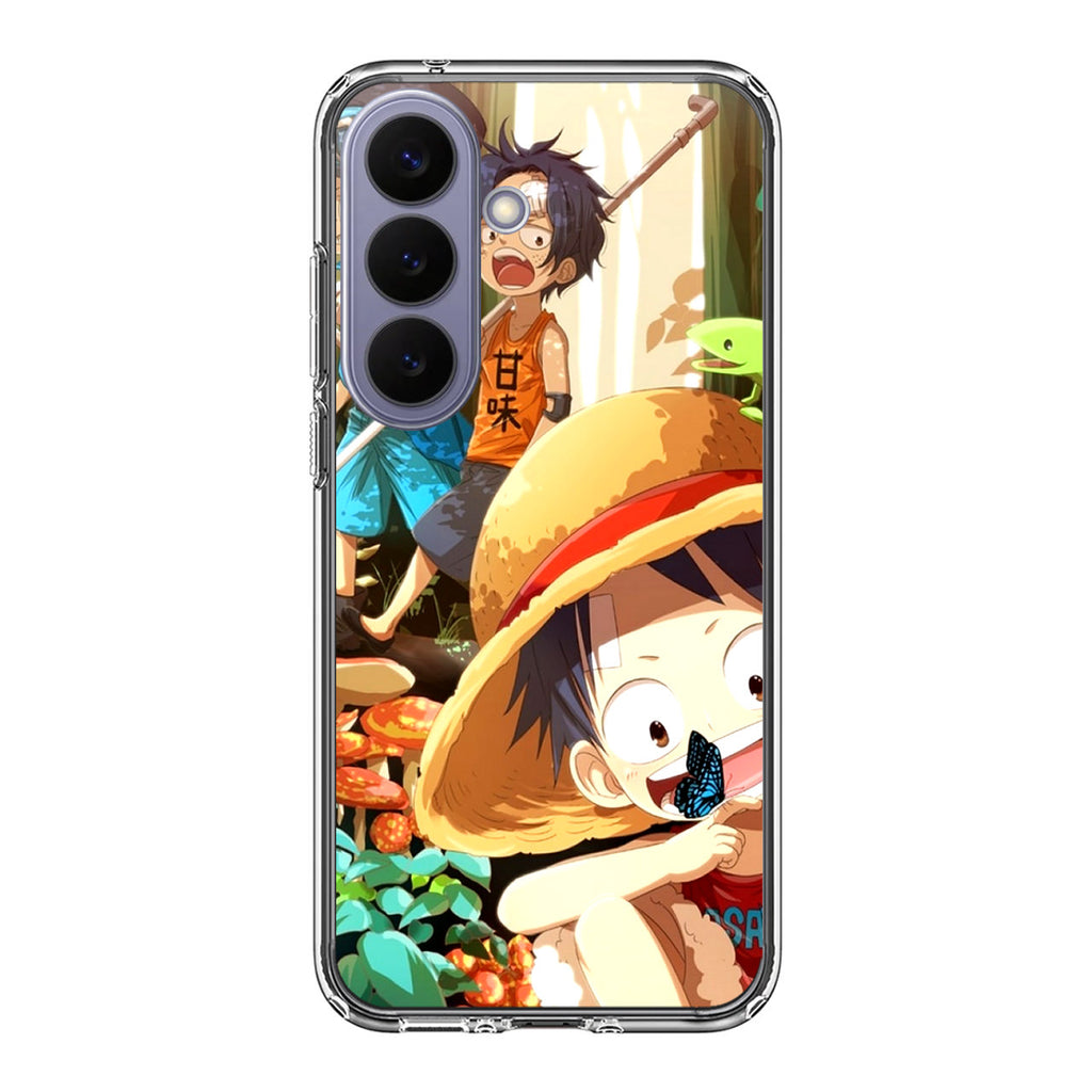 One Piece Little Sabo Ace Luffy Cute Samsung Galaxy S26 / S26 Plus Case
